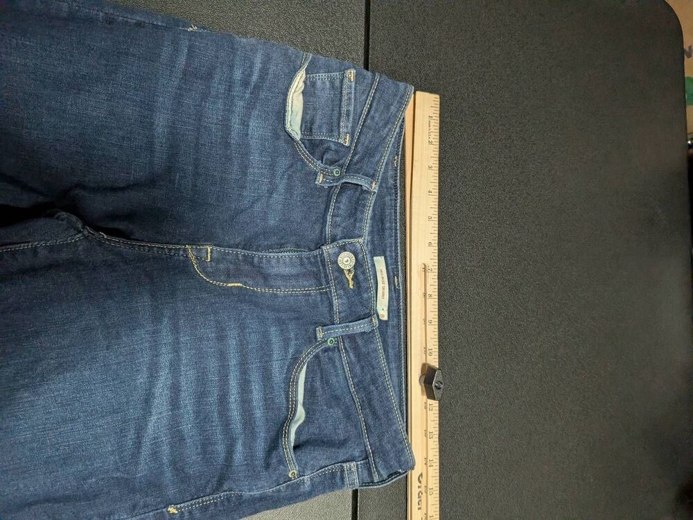 Levis Jeans Mid Rise Tag Classic Tapered Blue Pants Women's 8 - Picture 7 of 8